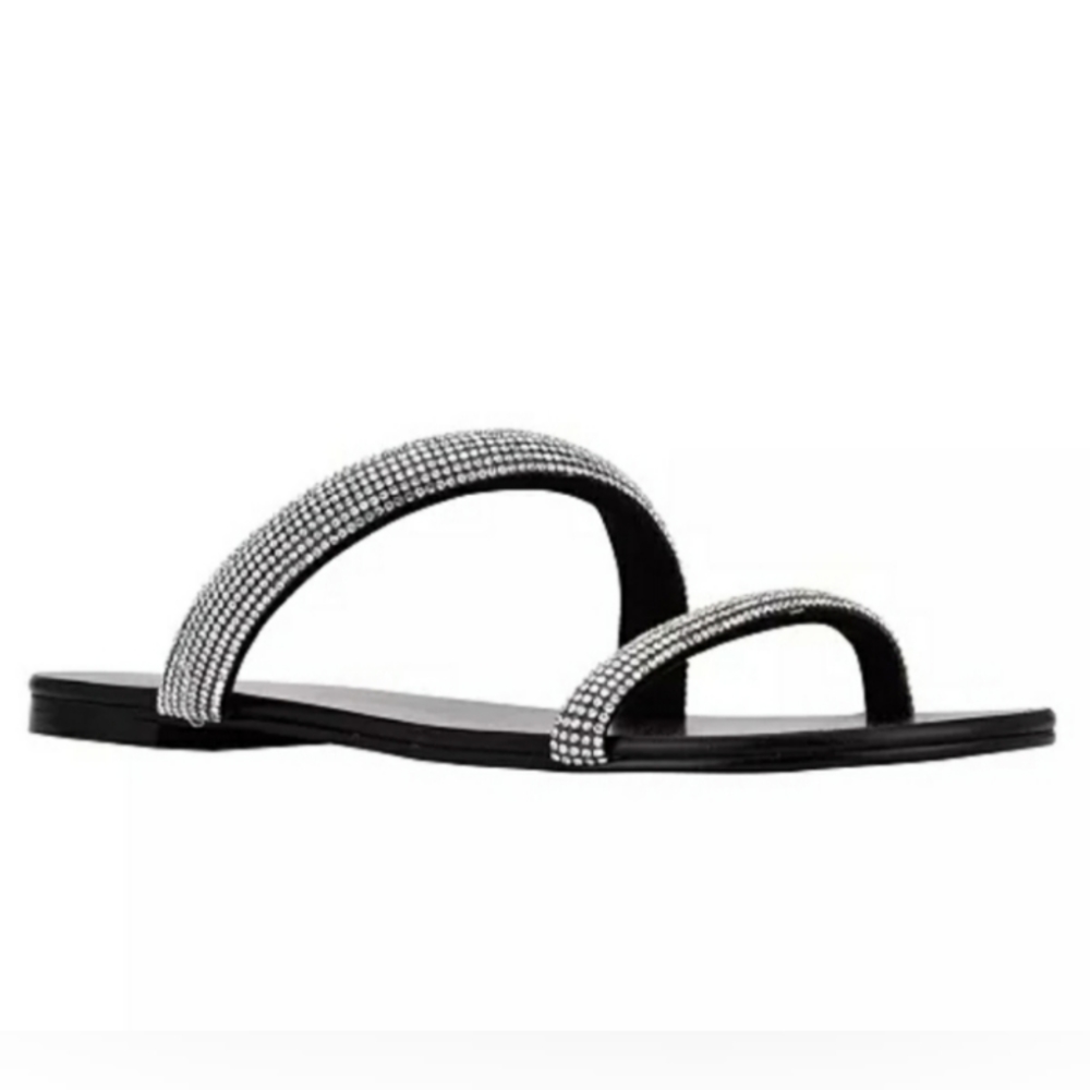 Guess ladies nerica 2 embellished slide sandal